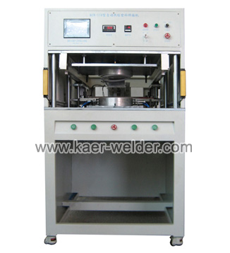 Hot plate welder for balance ring